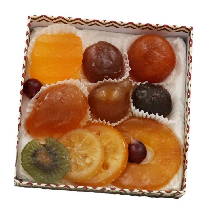 Fruits confits Les Chemins de Provence Panier gourmand